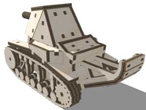 3D دبابة موديل 2